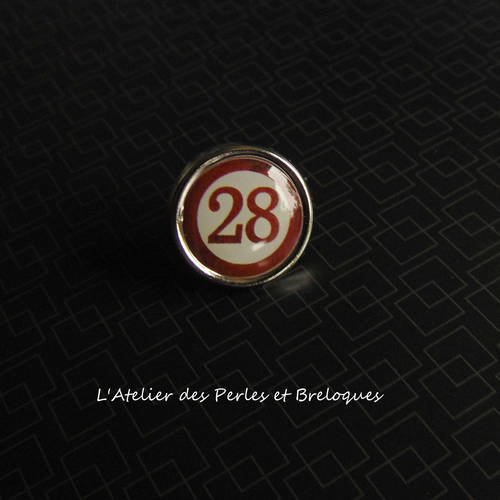Attache parisienne chiffres ø 1,5 cm (r002) 