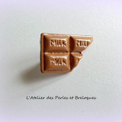 Bouton tablette de chocolat 