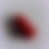 Pompon rouge fonce en suedine (velvet) 