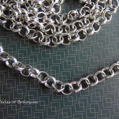 Chaine maille rollo - maillons 7 mm (r454) 