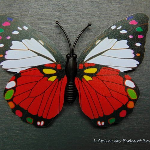 Papillon aimant en 3 d - magnet - 7 cm x 5 cm 
