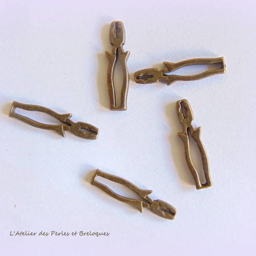 5 pendentifs breloques pinces (r005) 