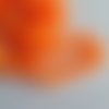 Lot de 10 perles en verre orange vif 10 mm 