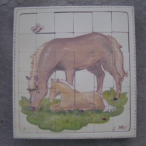Puzzle bois*chevaux*36 pièces