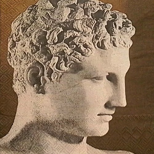 Serviette en papier  hermès buste grec