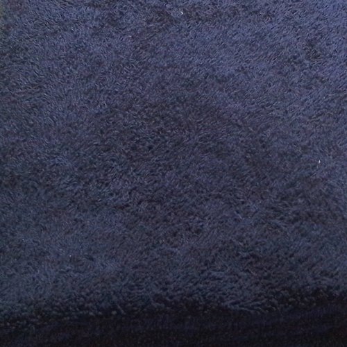 Tissu éponge bleu marine
