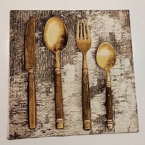 Serviette en papier  gastronomie - pour le collage, collection ou l'art de la table