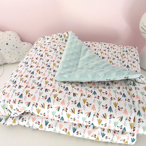Couverture Molletonnee Bebe Feuillage Un Grand Marche