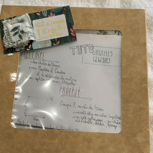 Kit à coudre lingettes démaquillantes