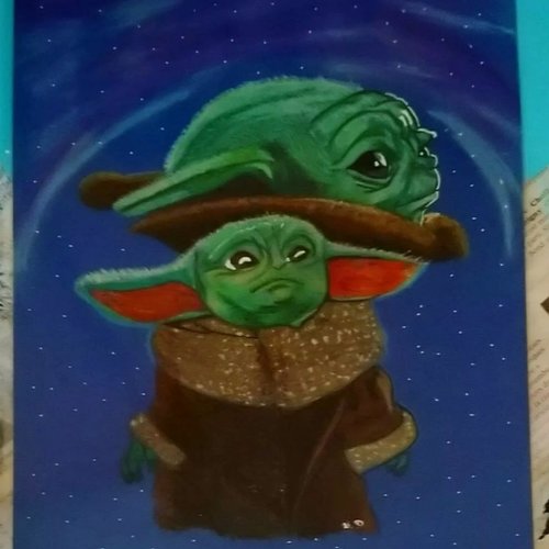 Illustration Bebe Yoda Un Grand Marche