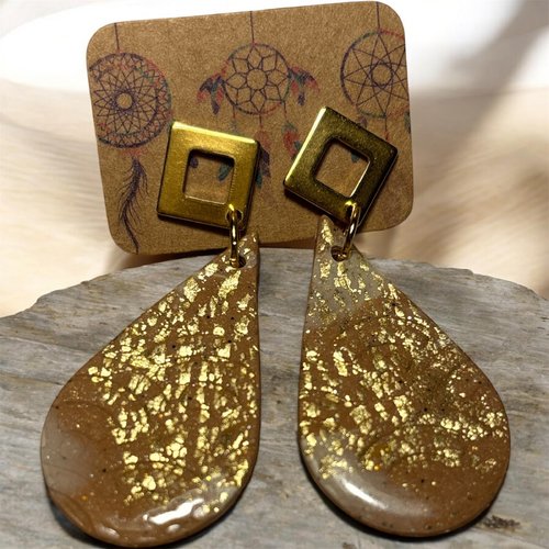 Boucles d’oreilles en forme de gouttes