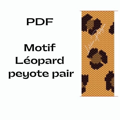Grille de tissage peyote pair motif léopard. pdf