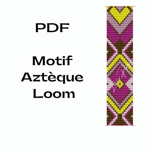 Grille de tissage motif aztèque loom. pdf