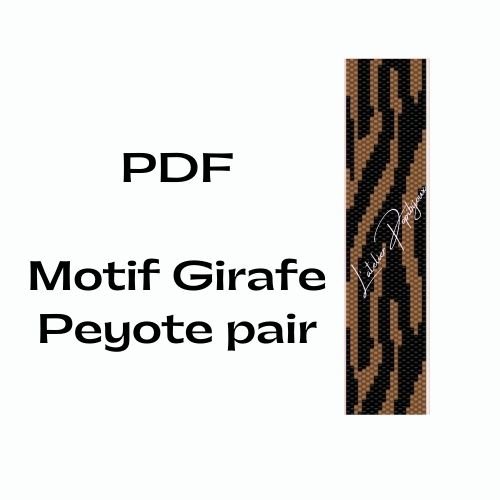 Grille de tissage peyote pair motif girafe. pdf