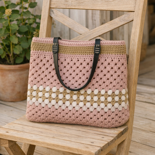 Sac cabas tote bag "bonbon sucré"