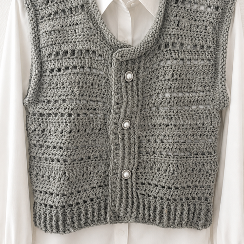Gilet "quiberon" " fil acrylique