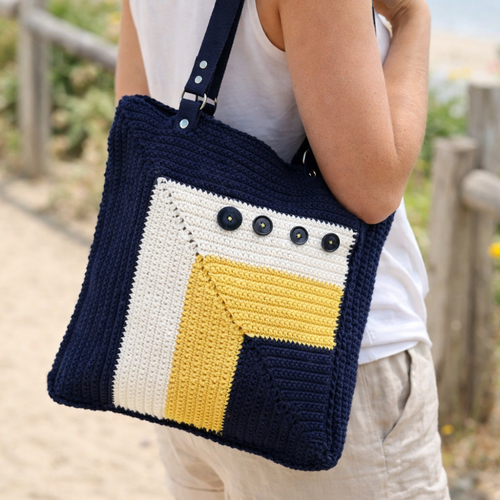 Sac cabas "carré magique"