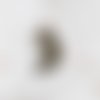 Breloque lune visage bronze 25 x 16 mm
