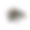 Fermoirs griffe ruban argent 10 mm - x10