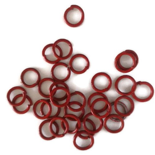 Anneaux de jonctions rouge ouvert 5mm x50
