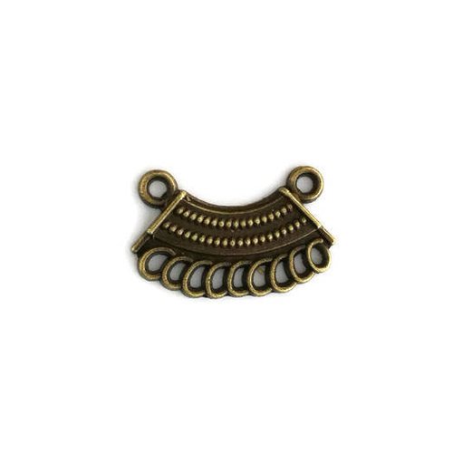 Connecteur boucle d'oreille collier bronze 10 x 19m | 8289m