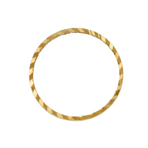 Cadre forme rond doré 12mm - x5