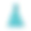 Pompon décoration en coton bleu clair 25mm - x2 | 8586