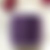 Cordon/fil en coton ciré violet 1mm - x1 mètre | 8630