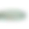 Perle tambour vert irisé à facettes transparent 12 x 9mm | 8667