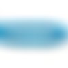 Perle en pierre de lave bleu paon 8mm - x5