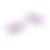 Connecteur libellule violet argent mat 24 x 17 mm | 9012