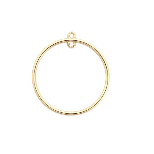 Pendentif rond doré 43 x 40mm