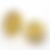 Perles intercalaire strass rond doré 5 mm - x5 | 9371