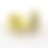 Perles intercalaire strass rond doré 6mm - x5 | 9378