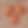 Cabochon dôme ovale orange rose 17 x 13mm | 9476