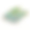 Pendentif aile de papillon bleu & vert 30 x 18mm | 9887