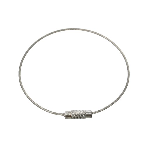 Bracelet rigide acier inoxydable argent mat 16 cm | 9977