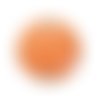 Connecteur sequin double face orange émail 12mm