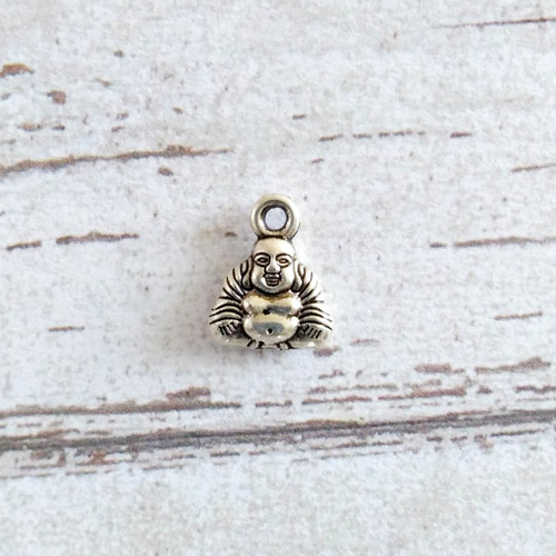 Pendentif breloque bouddha argent 12 x 8 mm