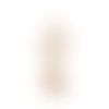 Pendentif hippocampe doré blanc strass émail 31 x 13mm | 10236