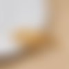 Breloque barre rectangle or mat 26 x 3mm