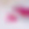 Breloques sequin ronde fuchsia ab transparent 16mm - x10