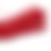 Cordon/fil en coton ciré rouge 1mm au mètre | 12240