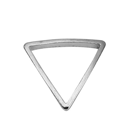 Connecteur triangle argent mat 9 x 8mm - x5 | 12393