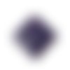 Breloque losange violet foncé 21mm x 21mm | 14746