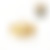 Coupelle oreilles de chat doré (pour perle 14mm dia.) 14 x 7 mm | 14927