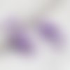 Porte-clés violet arc 34mm