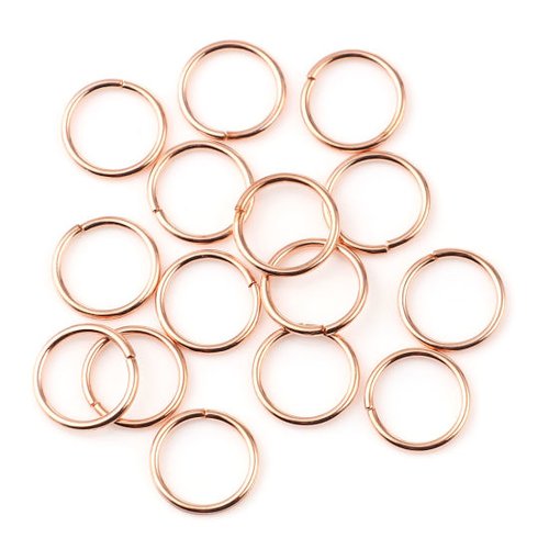 Anneaux de jonction or rose 3mm - x100