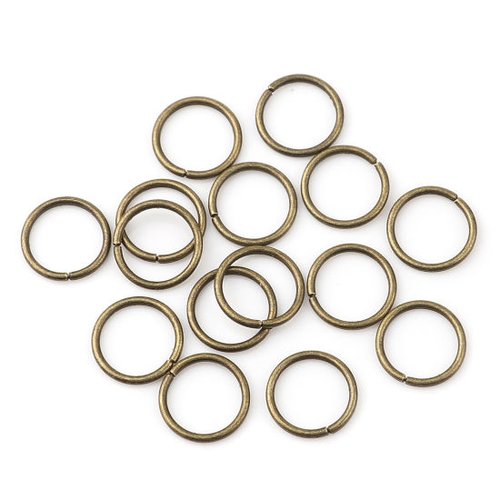 Anneaux de jonction bronze 4mm - x50