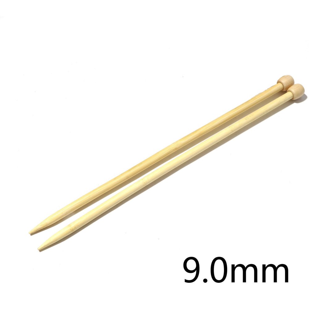 Aiguilles à tricoter - Bambou - 35 cm - Plusieurs tailles